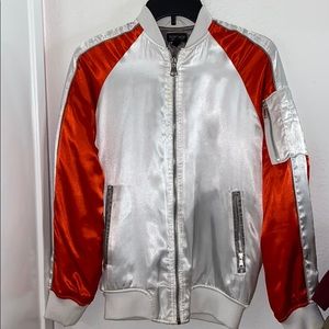 Satin bomber jacket